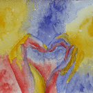 C&oelig;ur en mains pour un amour vibrant